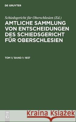1937 No Contributor 9783112675571 De Gruyter - książka