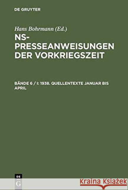 1938. Quellentexte Peter, Karen 9783598112577 X_K. G. Saur - książka