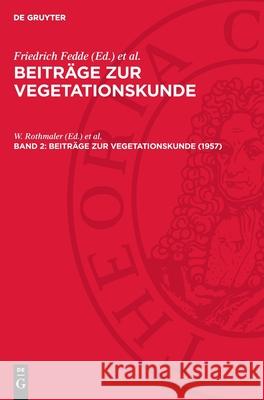 1957 A. Scamoni, W. Rothmaler 9783112713662 De Gruyter (JL) - książka