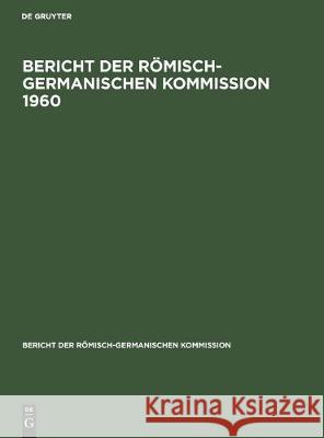 1960 No Contributor 9783112307991 de Gruyter - książka