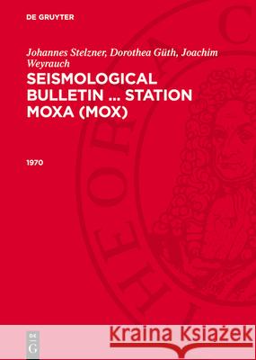 1970: Avsbmox-B Johannes Stelzner Dorothea Gith Joachim Weyrauch 9783112781449 de Gruyter - książka