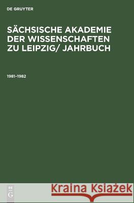 1981-1982 No Contributor 9783112616918 De Gruyter - książka