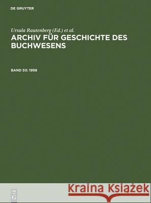 1998 Ursula Rautenberg Ute Schneider 9783598248467 K. G. Saur - książka