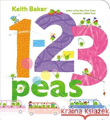1-2-3 Peas Keith Baker Keith Baker 9781442499287 Little Simon - książka