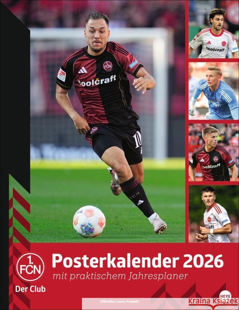 1. FC Nürnberg Posterkalender 2026  9783756411023 Heye - książka