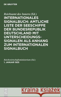 1. Januar 1925 No Contributor 9783112412671 de Gruyter - książka