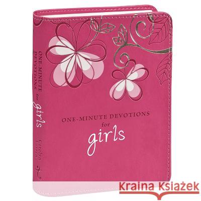 1 Min Devotions for Girls Lxu- Carolyn Larsen 9781432104795 Christian Art Gifts Inc - książka