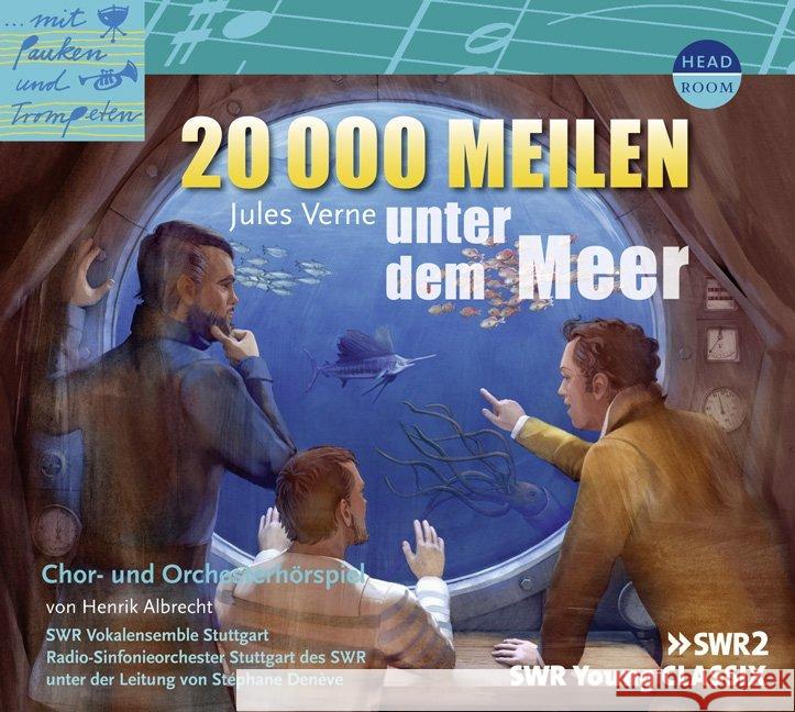 20000 Meilen unter dem Meer, 1 Audio-CD : Chor- und Orchesterhörspiel Verne, Jules 9783942175395 headroom sound production - książka