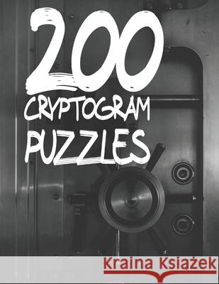 200 Cryptogram Puzzles: Decode Humorous Quotes by Solving Cryptogram Puzzles Moss, Calvin 9798750183258 Independently published - książka