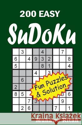 200 Easy Sudoku Muhawe Ritah 9781500305529 Createspace - książka