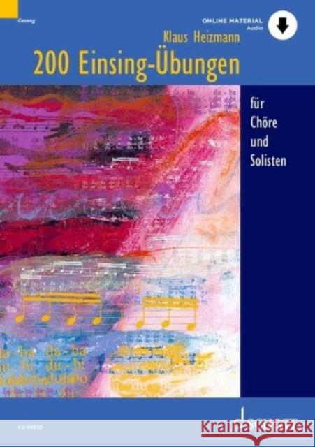 200 Einsing-Übungen Heizmann, Klaus 9783795730529 Schott Music, Mainz - książka