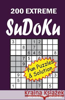 200 Extreme Sudoku Muhawe Ritah 9781500305666 Createspace - książka