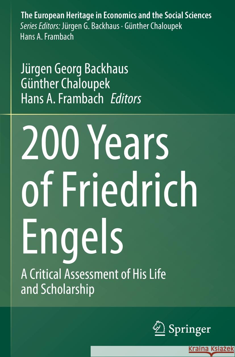 200 Years of Friedrich Engels   9783031101175 Springer International Publishing - książka