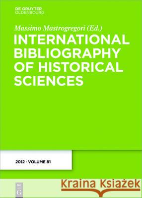 2012 Massimo Mastrogregori 9783110462548 Walter de Gruyter - książka