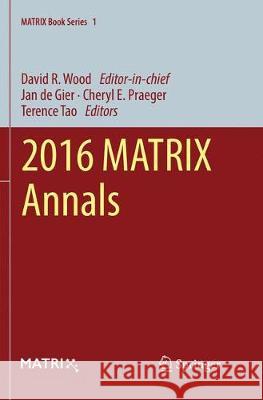 2016 Matrix Annals Wood, David R. 9783030101831 Springer - książka