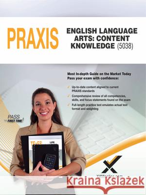 2017 Praxis English Language Arts: Content Knowledge (5038) Sharon A. Wynne 9781607876274 Xamonline - książka