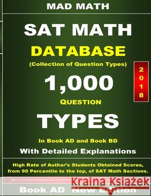 2018 SAT Math Database Book AD John Su 9781723450099 Createspace Independent Publishing Platform - książka