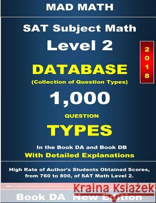 2018 SAT Subject Math Level 2 Book DA Su, John 9781723480904 Createspace Independent Publishing Platform - książka