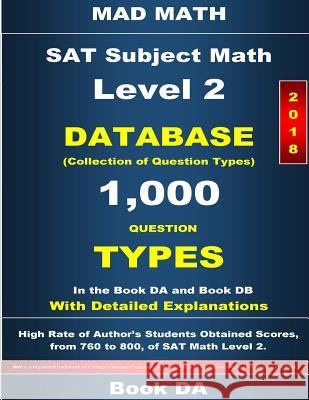 2018 SAT Subject Math Level 2 Book DA Su, John 9781977716958 Createspace Independent Publishing Platform - książka