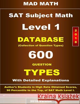 2018 SAT Subject Math Level I Database John Su 9781977644817 Createspace Independent Publishing Platform - książka