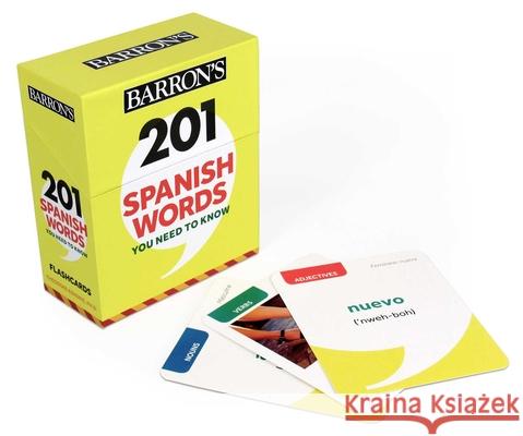 201 Spanish Words You Need to Know Flashcards Theodore Kendris 9781506261942 Barrons Educational Series - książka