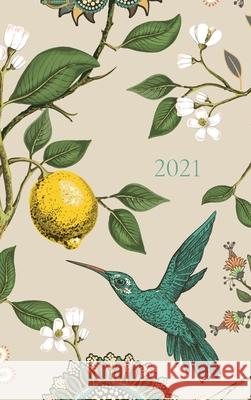 2021: Hummingbird Planner: 6 x 9 Greyscale Interiors Hardback Ismail, Reyhana 9781715863036 Blurb - książka