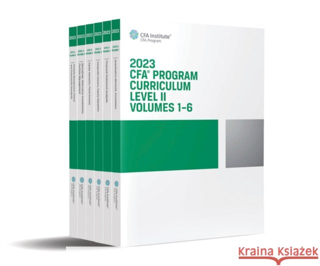 2023 CFA Program Curriculum Level II Box Set CFA Institute 9781953337184 Wiley - książka