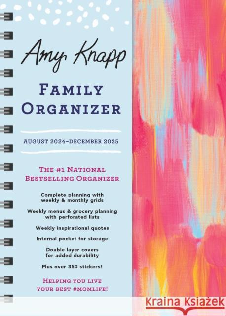 2025 Amy Knapp's Family Organizer: August 2024 - December 2025 Amy Knapp 9781728292175 Sourcebooks - książka