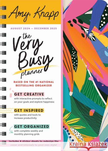 2025 Amy Knapp's The Very Busy Planner: August 2024 - December 2025 Amy Knapp 9781728292199 Sourcebooks - książka