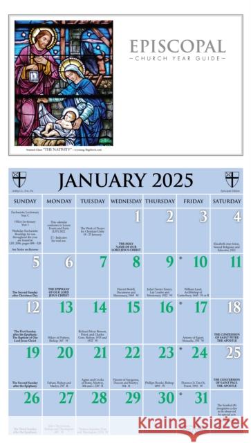 2025 Episcopal Church Year Guide Kalendar: January 2025 through December 2025  9781640656918 Church Publishing Inc - książka
