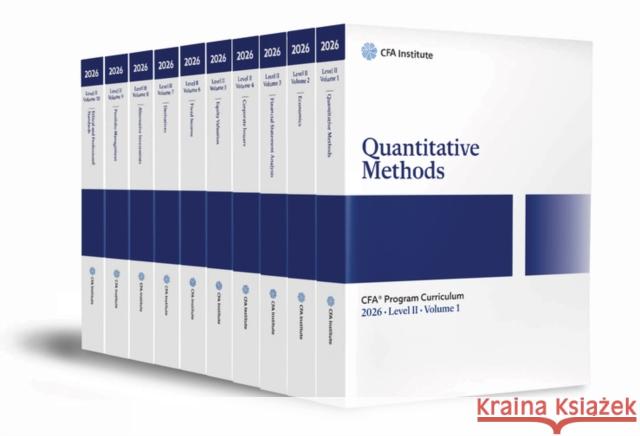2026 CFA Program Curriculum Level II Box Set  CFA Institute 9781394360567 John Wiley & Sons Inc - książka