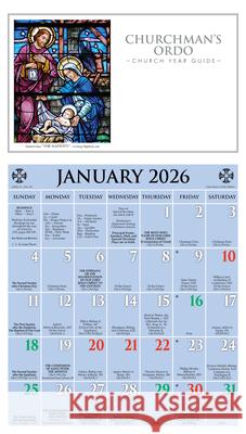 2026 Churchman's Ordo Kalendar: January 2026 Through December 2026 Ashby Company 9781640657939 Church Publishing - książka