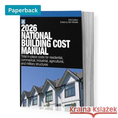 2026 National Building Cost Manual Ben Moselle 9781572184077 Craftsman Book Company - książka