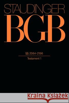 §§ 2064-2196: (Testament 1) Avenarius, Martin 9783805911146 Walter de Gruyter - książka