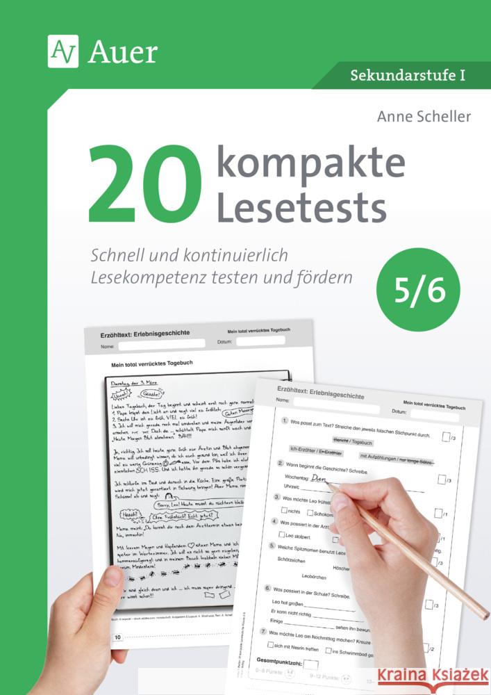 20 kompakte Lesetests für Klasse 5-6 Scheller, Anne 9783403092841 Auer Verlag in der AAP Lehrerwelt GmbH - książka