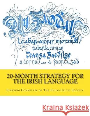 20-Month Strategy for the Irish Language Steering Committee of the Philo-Celtic S 9781496105912 Createspace - książka