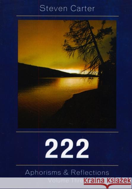 222: Aphorisms & Reflections, Volume 3 Carter, Steven 9780761841593 Not Avail - książka
