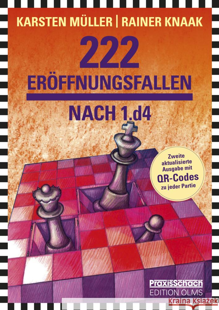 222 Eröffnungsfallen nach 1.d4 Knaak, Rainer, Müller, Karsten 9783283010430 Edition Olms - książka