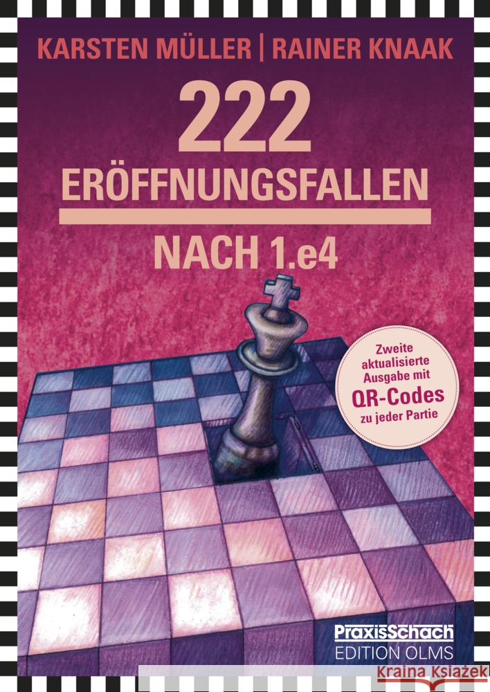 222 Eröffnungsfallen nach 1.e4 Knaak, Rainer, Müller, Karsten 9783283010423 Edition Olms - książka