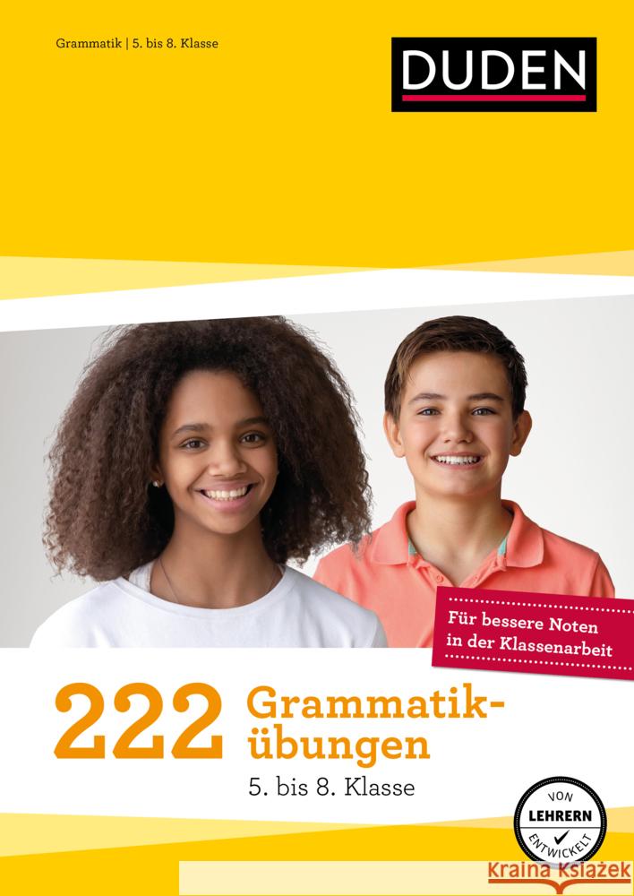 222 Grammatikübungen - 5. bis 8. Klasse Braukmann, Werner, Greving, Johannes, Fahlbusch, Claudia 9783411736485 Duden - książka