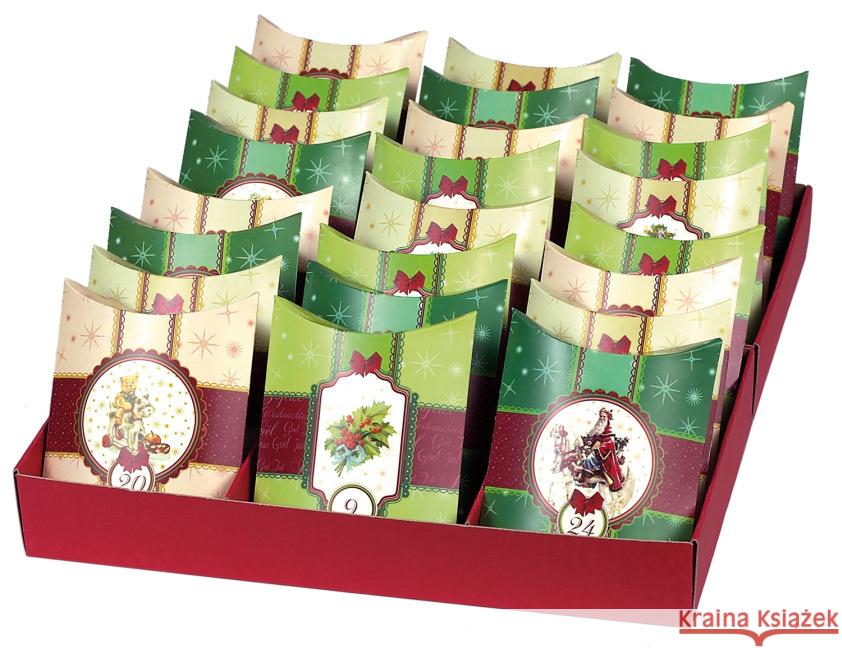 24 Adventskissen : Mit 24 Kissenverpackungen, stehend in Box  4028279803074 Roth, Lichtentanne-Stenn - książka