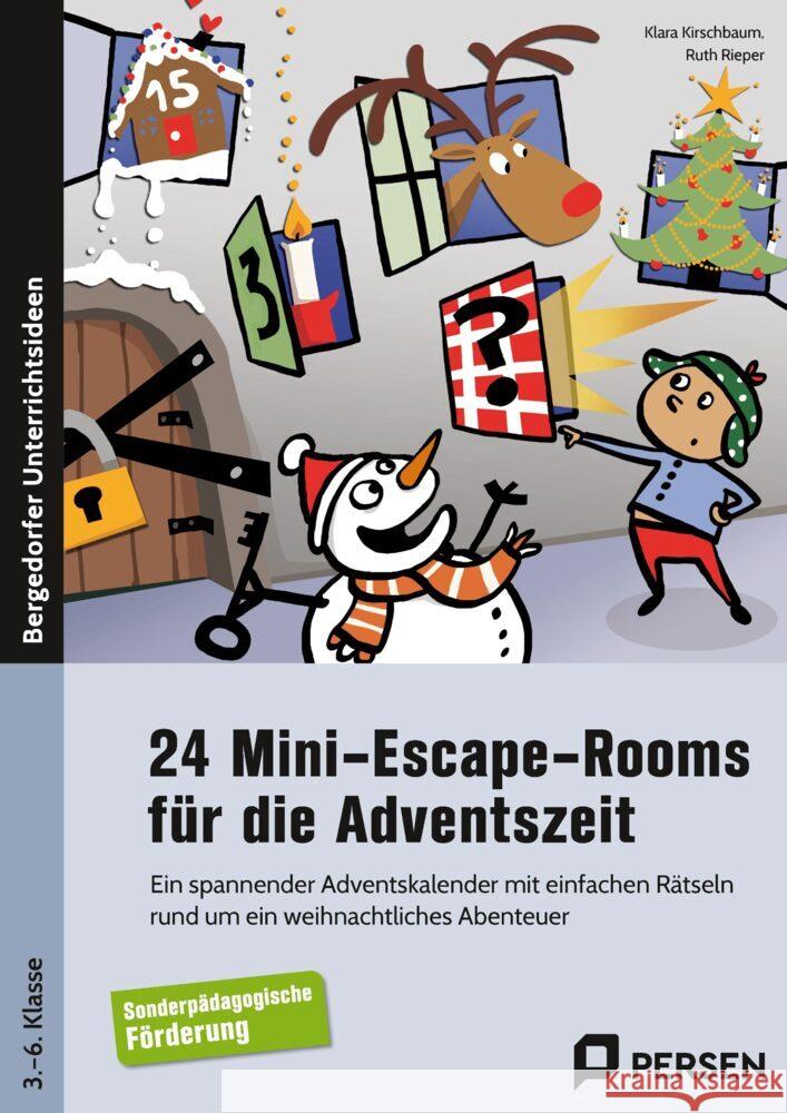 24 Mini-Escape-Rooms für die Adventszeit - Sopäd Kirschbaum, Klara, Rieper, Ruth 9783403210573 Persen Verlag in der AAP Lehrerwelt - książka