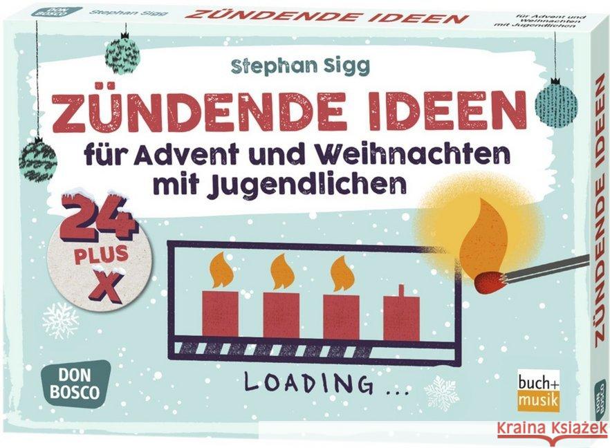 24 plus X Zündende Ideen für Advent und Weihnachten mit Jugendlichen : 32 Karten. Mit Online-Zugang Sigg, Stephan 4260179515828 buch + musik - książka