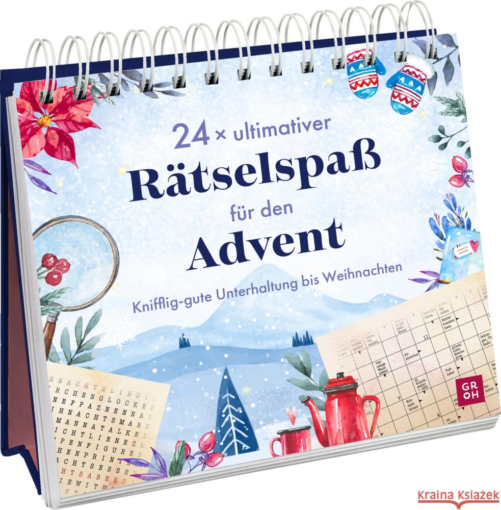 24 x ultimativer Rätselspaß für den Advent Heine, Stefan 9783848502653 Groh Verlag - książka