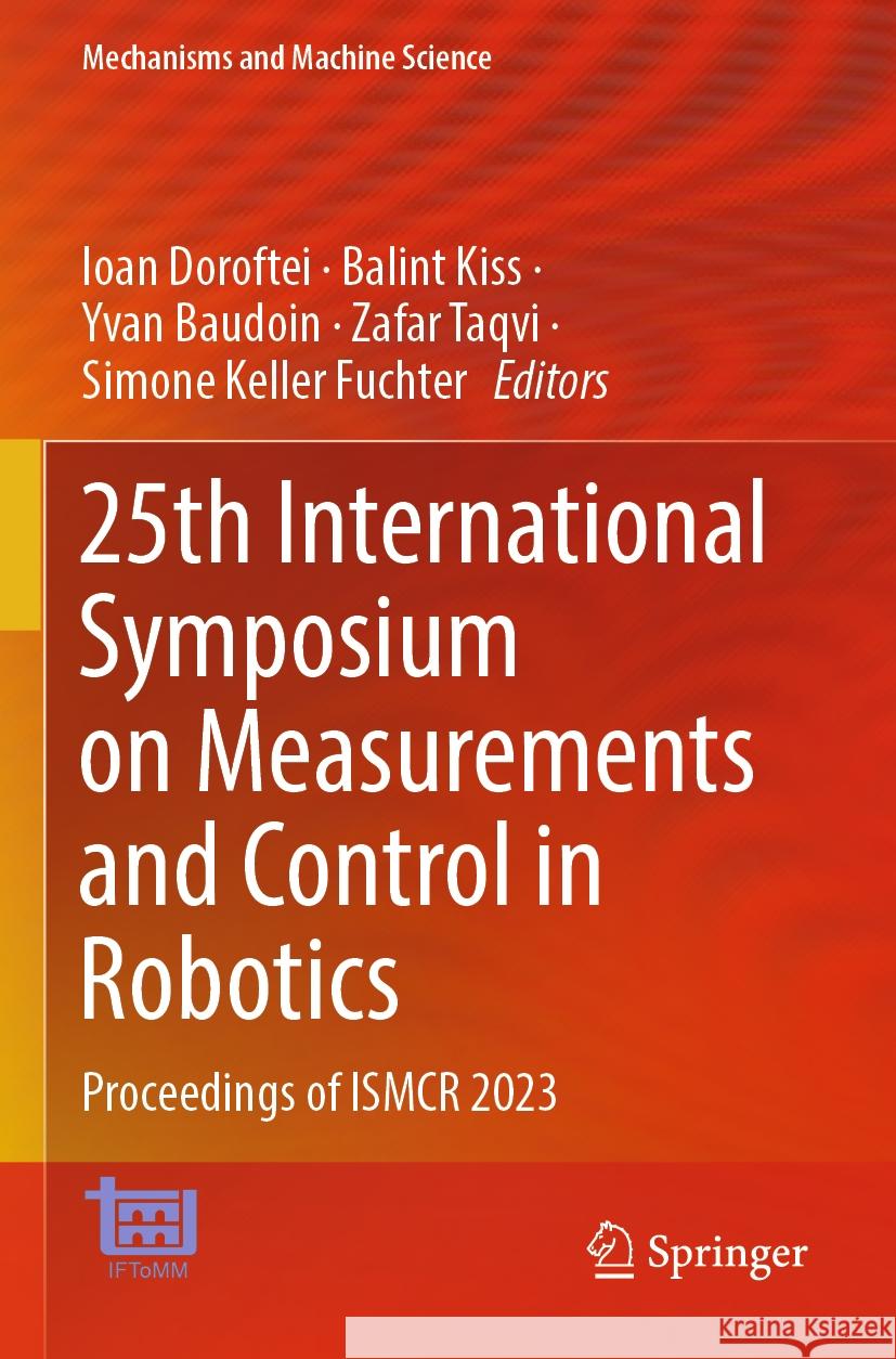 25th International Symposium on Measurements and Control in Robotics  9783031510878 Springer Nature Switzerland - książka
