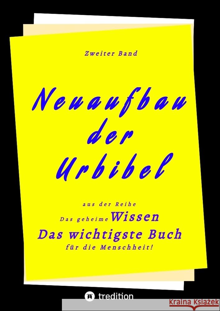 2. Band von Neuaufbau der Urbibel Herausgeber 9783347605718 tredition - książka