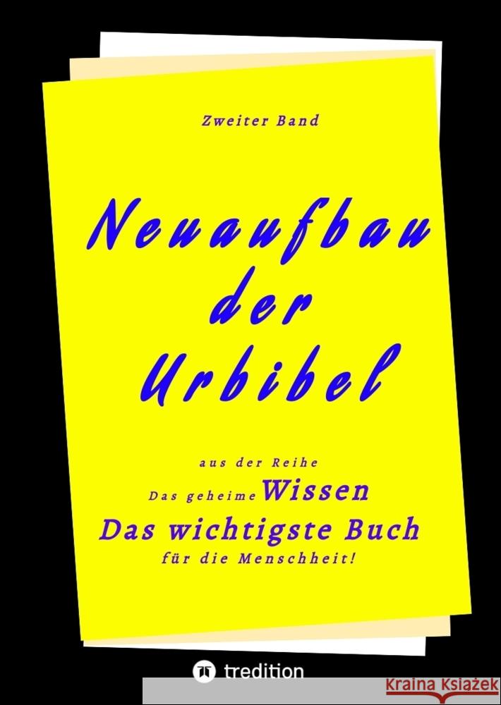 2. Band von Neuaufbau der Urbibel Herausgeber 9783347605756 tredition - książka