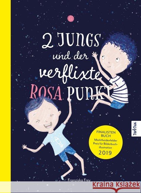 2 Jungs und der verflixte rosa Punkt : Ein bezauberndes Kinderbuch, in dem die Welt der Jungen auf die Welt der Mädchen trifft.. Finalistenbuch Marktheidenfelder Preises für Bilderbuchillustration 201 Frey, Franziska 9783964434074 FarbFux Kinderbuchverlag - książka