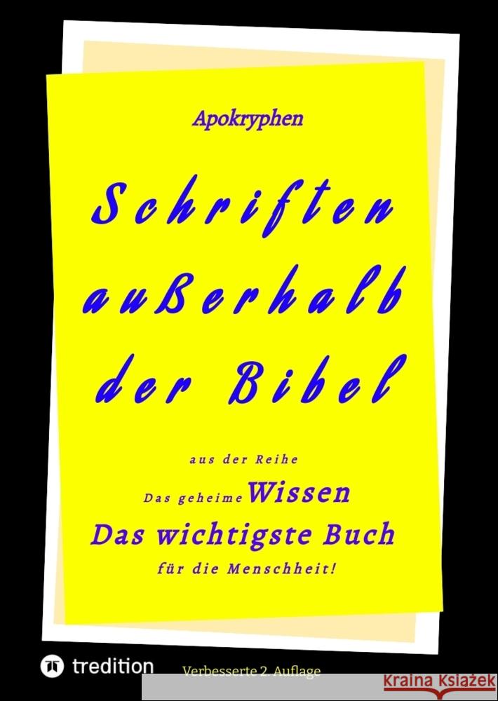 2.Aufl. Apokryphen - Schriften außerhalb der Bibel. Riessler, Paul, Menge, Hermann, Luther, Martin 9783347906280 tredition - książka