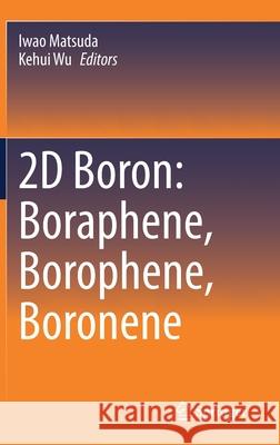 2D Boron: Boraphene, Borophene, Boronene Iwao Matsuda Kehui Wu 9783030499983 Springer - książka